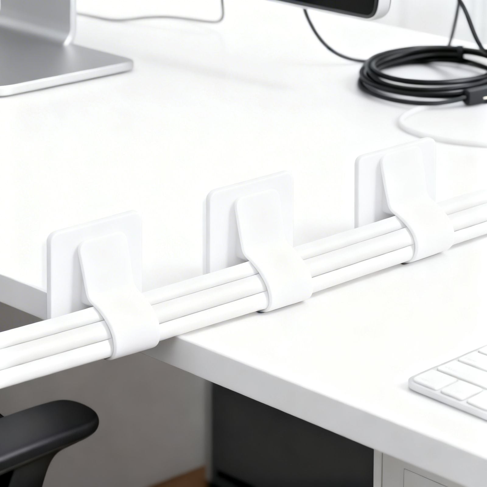 Kabelbinder selbstklebend – Klettverschluss 28er Set | Deskflow