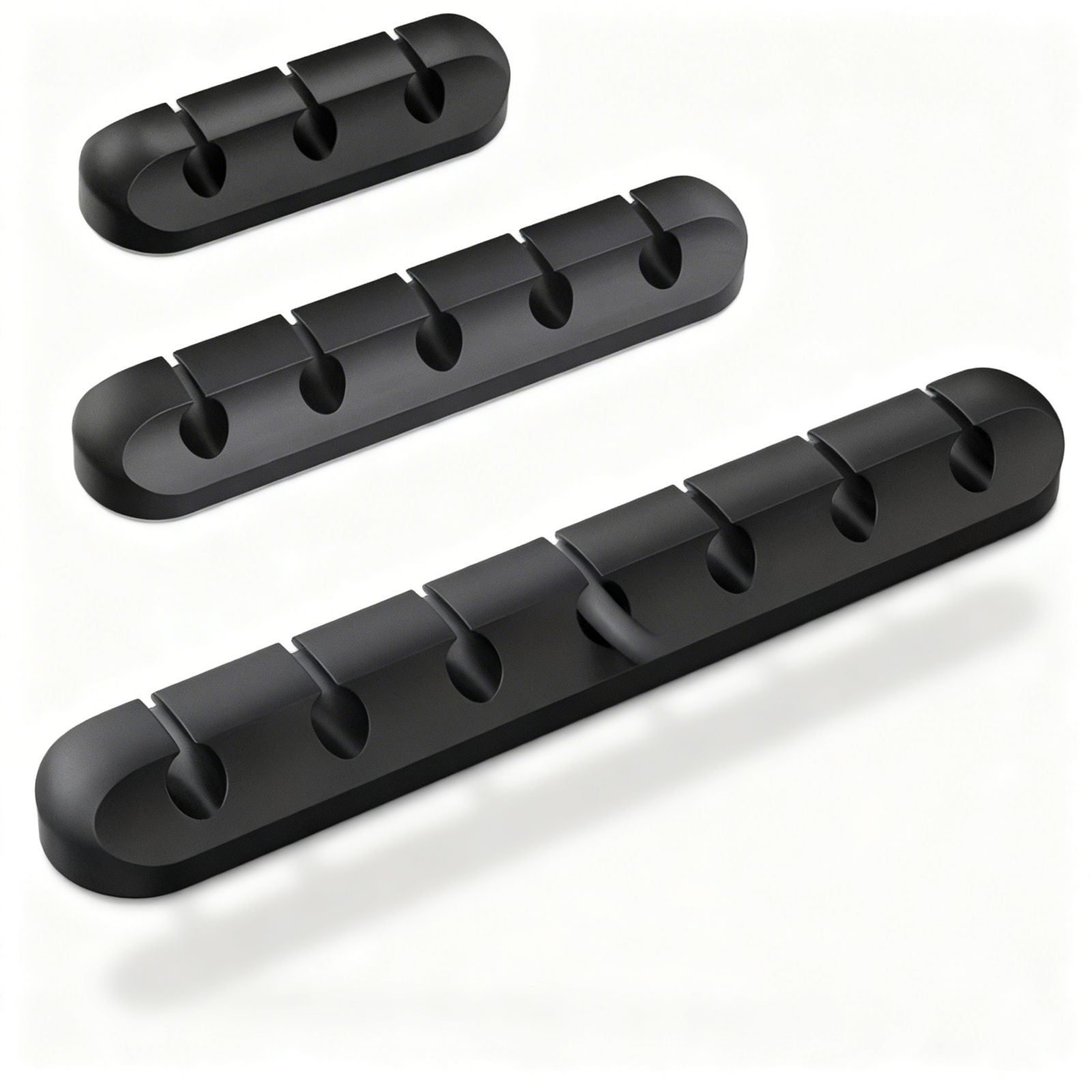 Kabelhalter Silikon – Selbstklebend für Schreibtisch & Tischrand | Deskflow