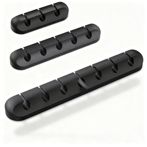 Kabelhalter Silikon – Selbstklebend für Schreibtisch & Tischrand | Deskflow